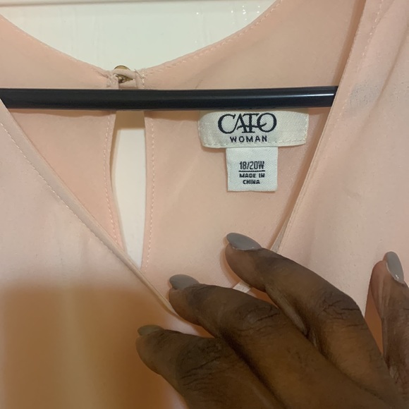 Pink mermaid tank blouse - Picture 4 of 6